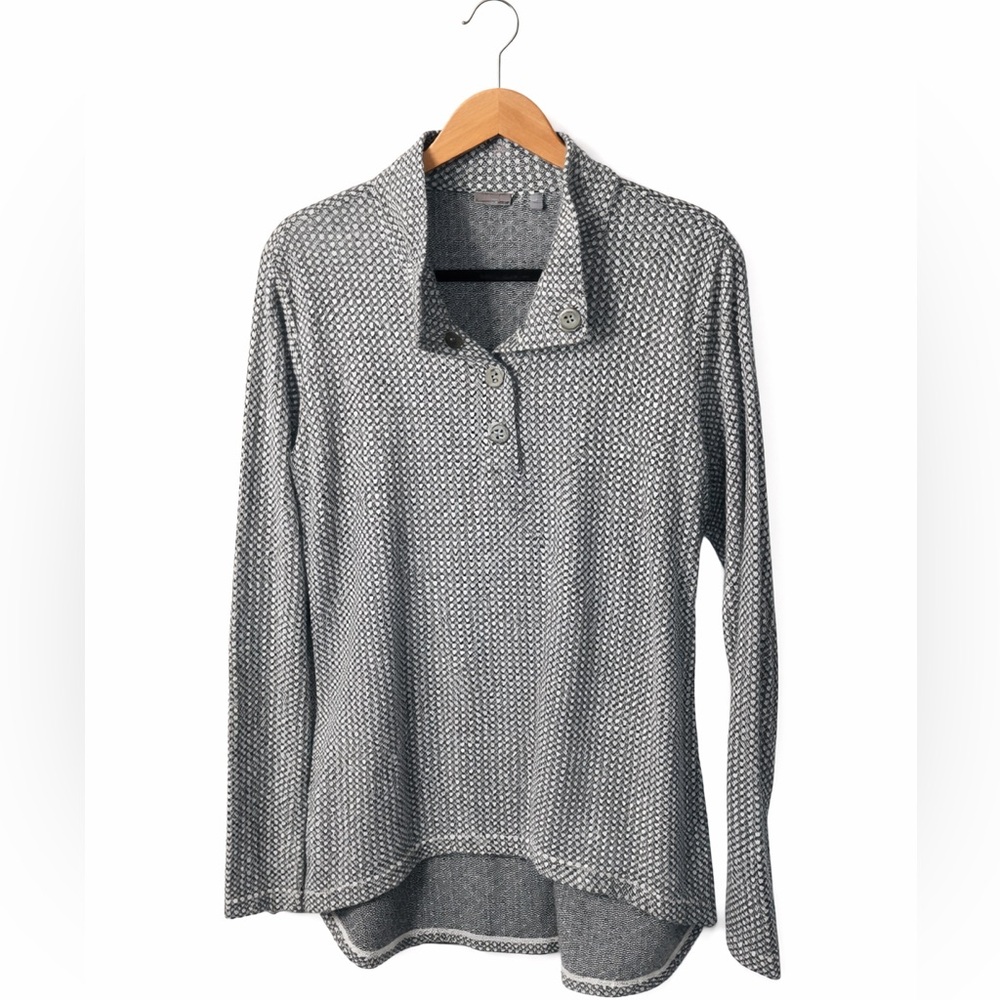 Merrell India Printed Pullover Top Large Black White Outdoor Athleisure